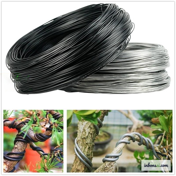 盆栽の形作りに使用されるさまざまなサイズのアルミニウムワイヤー